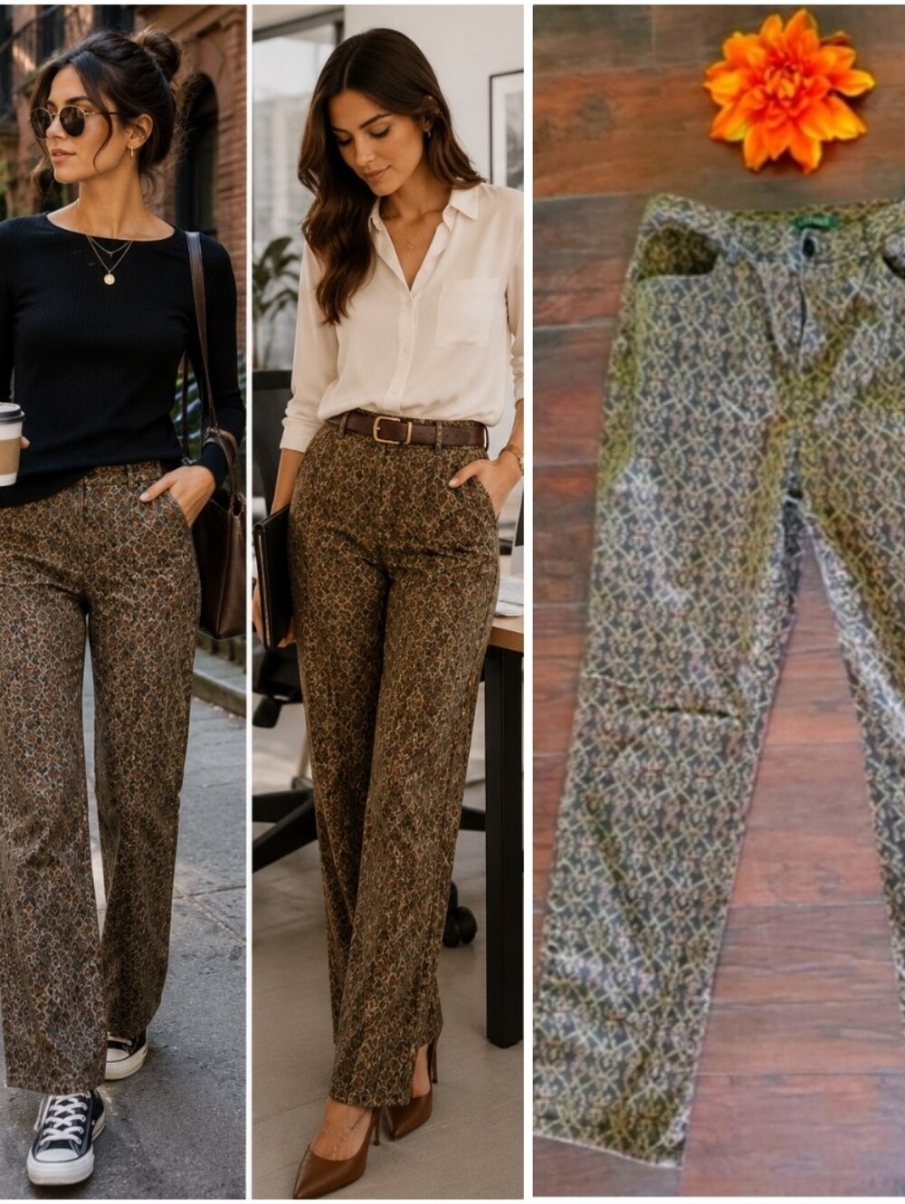 Lauren Ralph Lauren Patterned Brown Pants 🤎